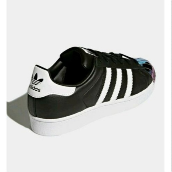 🆕 ADIDAS Superstar Shoes 8 Metallic Black White - Picture 6 of 8